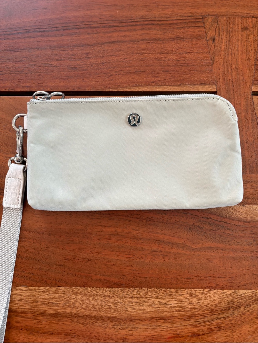 lululemon athletica cream Wristlet Clutch with Strap - Picture 2 of 7